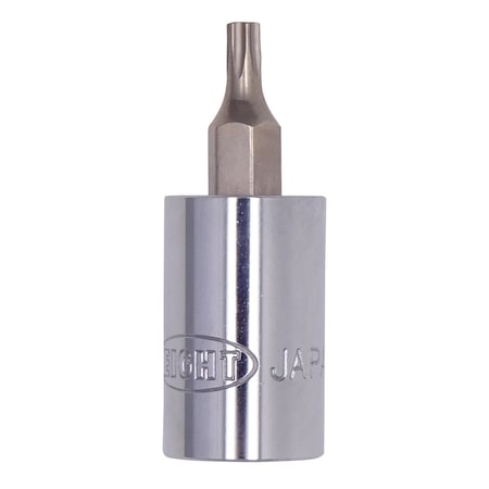 Eight Tool TAMPER-PROOF TORX SOCKET BIT, T15 X 40MM OAL 1/4INCHDR 41XSB-15H